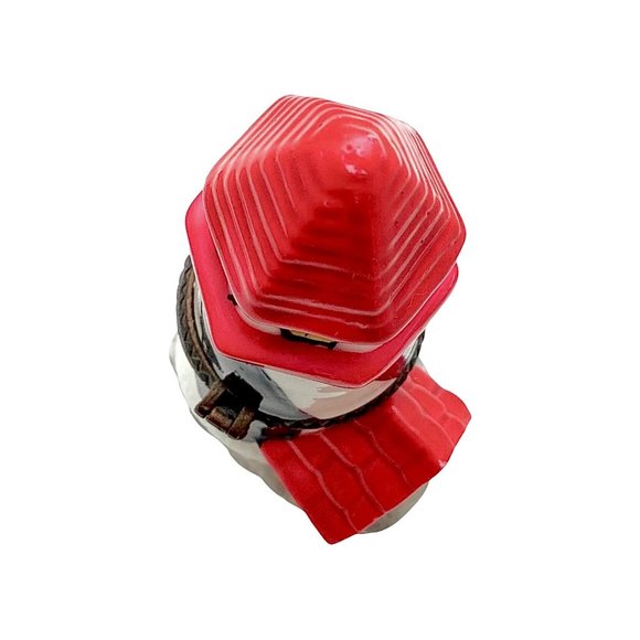 Lighthouse Tower Jewelry Trinket Box, Porcelain Ceramic, Sea Nautical, Vintage - Picture 9 of 12